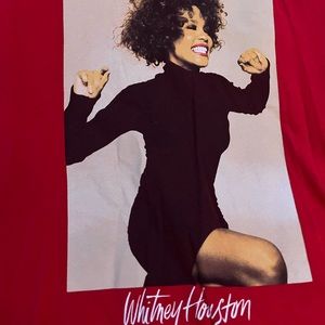 Whitney Houston and Janet Jackson tees